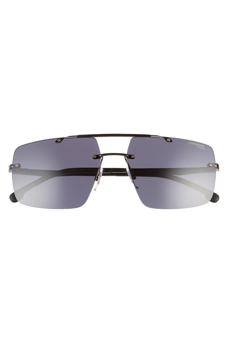 61mm Aviator Sunglasses, Alternate, color, BLACK