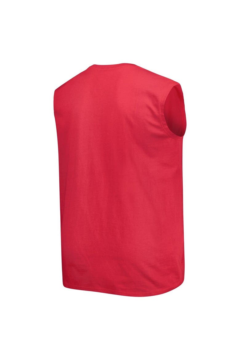 Men's Scarlet San Francisco 49ers Big & Tall Muscle Tank Top, Alternate, color, Scarlet