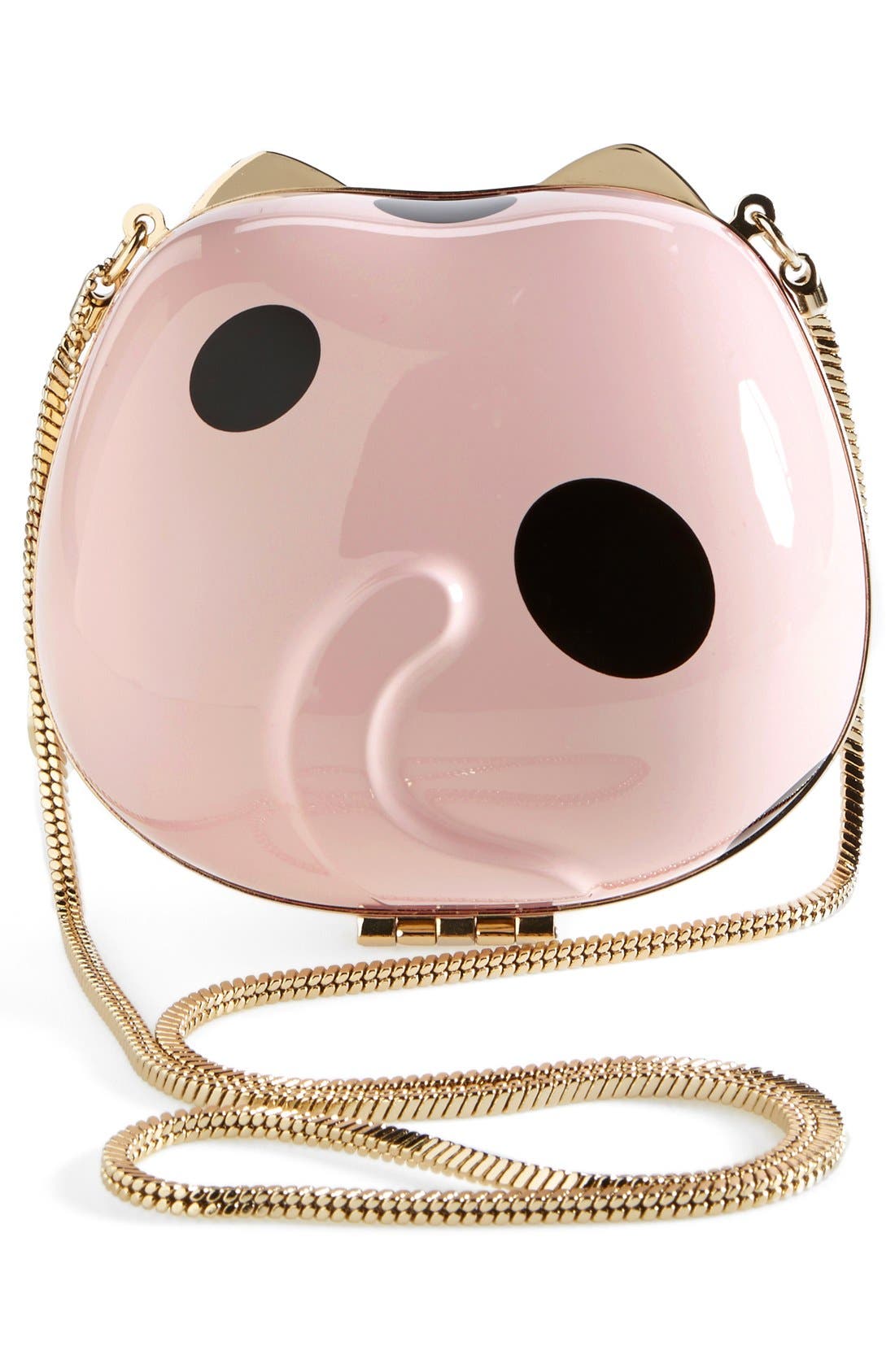 'hello tokyo cat' clutch, Alternate, color, PINK