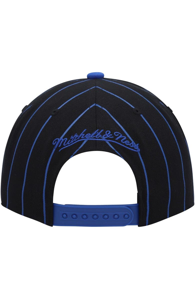 Mitchell & Ness Men's Mitchell & Ness Black San Jose Earthquakes Team Pin Snapback Hat, Alternate, color, 