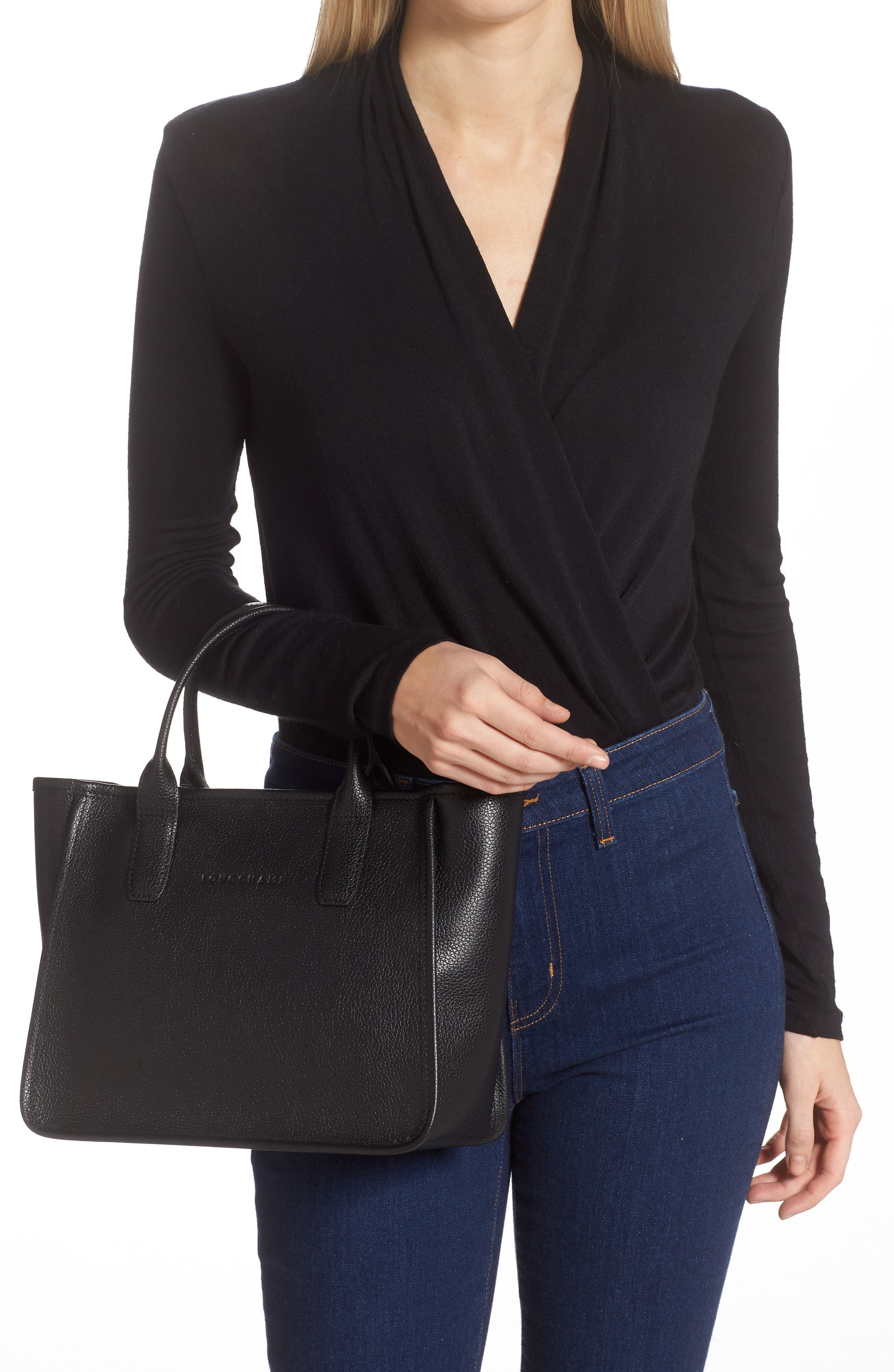 Longchamp Le Foulonné Top Handle Bag, Alternate, color, 