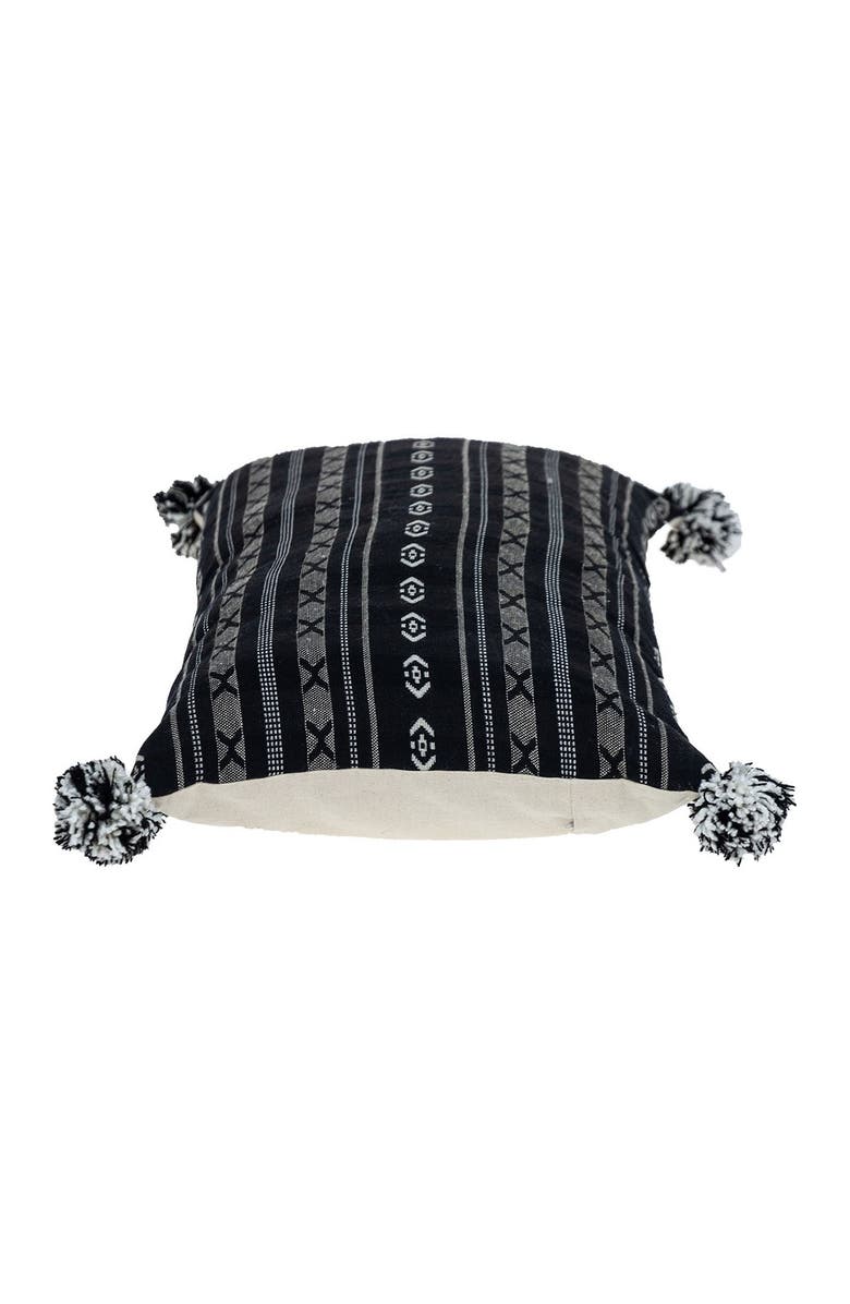 PARKLAND COLLECTION Raven Transitional Black Throw Pillow, Alternate, color, Black