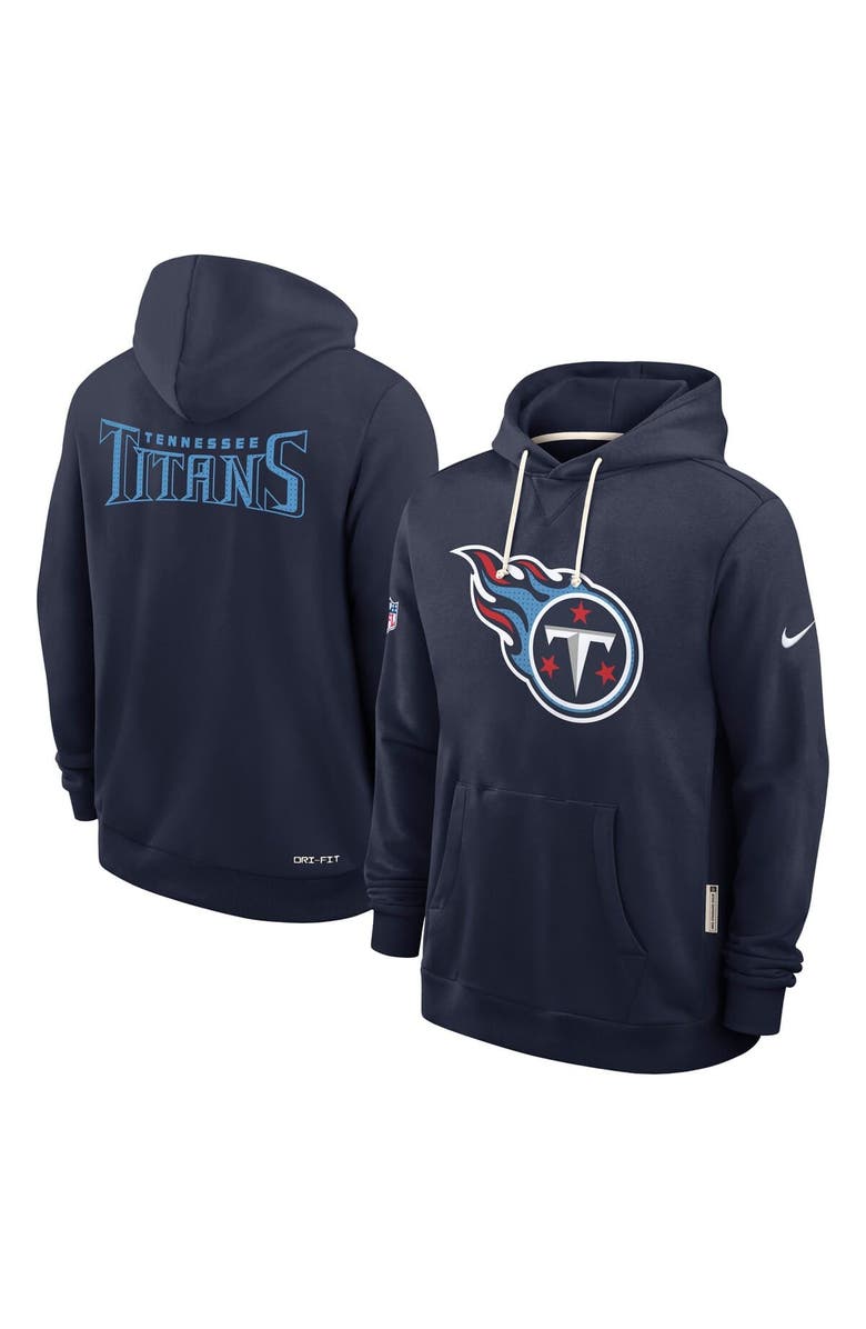 Nike Men's Nike Navy Tennessee Titans Sideline Standard Issue Initial Home Dri-FIT Hoodie, Alternate, color, Navy