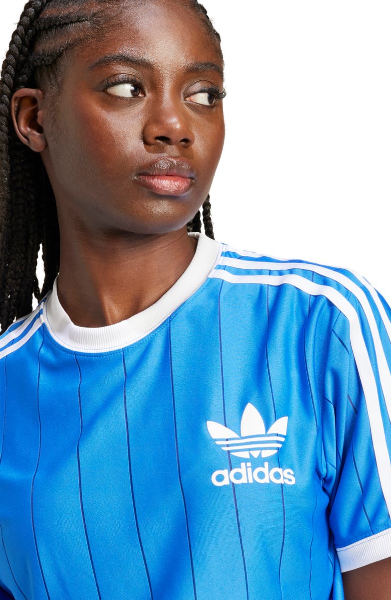 adidas Adicolor 3-Stripes Pinstripe Recycled Polyester T-Shirt, Alternate, color, 