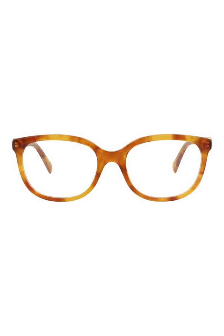 54mm Square Optical Glasses, Main, color, HAVANA HAVANA TRANSPARENT