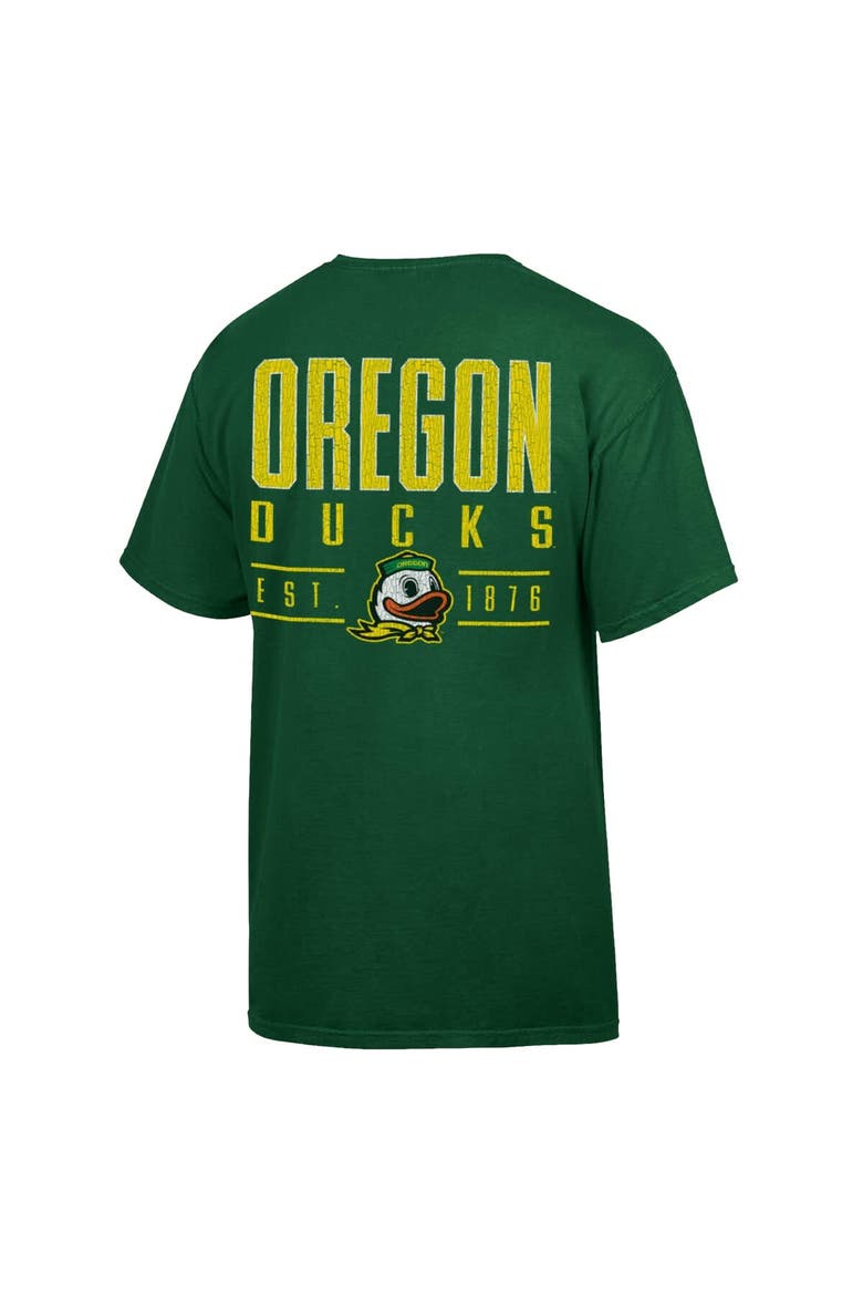 Men's ComfortWash  Green Oregon Ducks Big Name T-Shirt, Alternate, color, Green