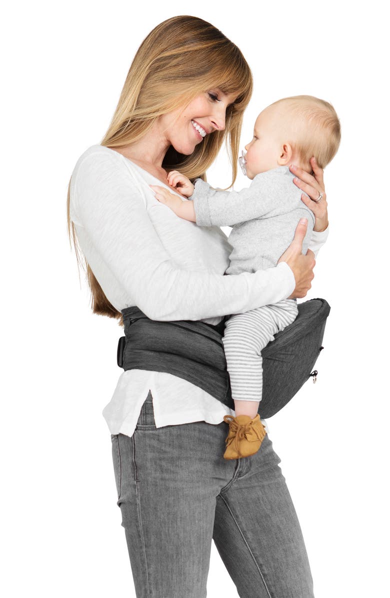 MOBY 2-in-1 Baby Carrier & Hip Seat, Alternate, color, Grey