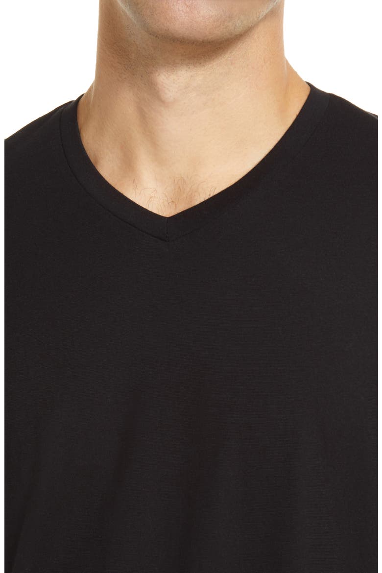 Bryce Men's V-Neck T-Shirt, Alternate, color, TRUE BLACK