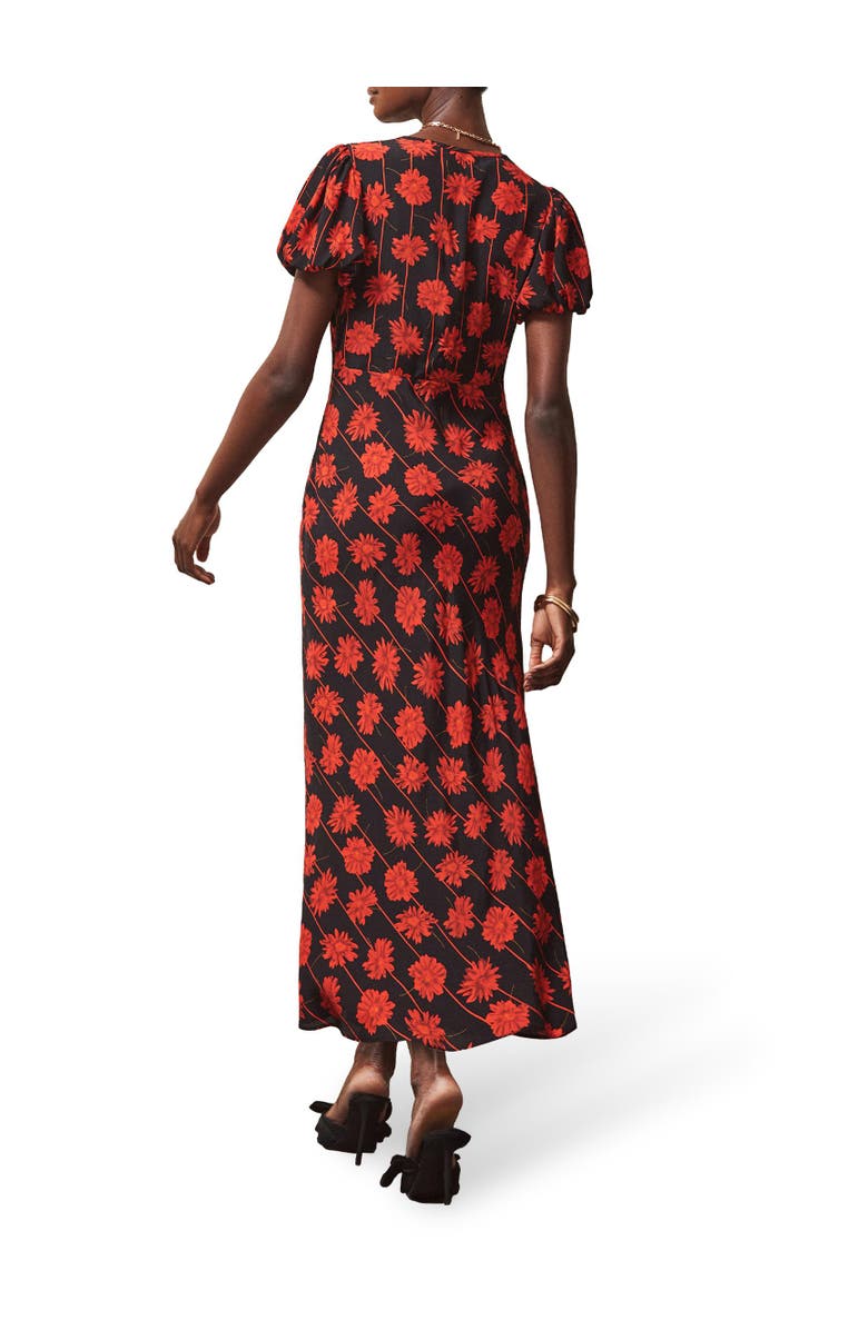 Ro&Zo Printed V-Neck Dress, Alternate, color, Red