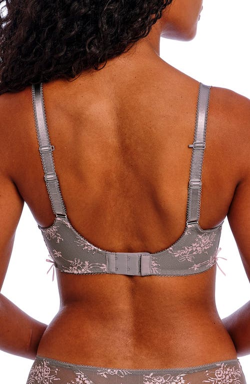 Freya Offbeat Decadence Underwire Side Support Bra In Gray