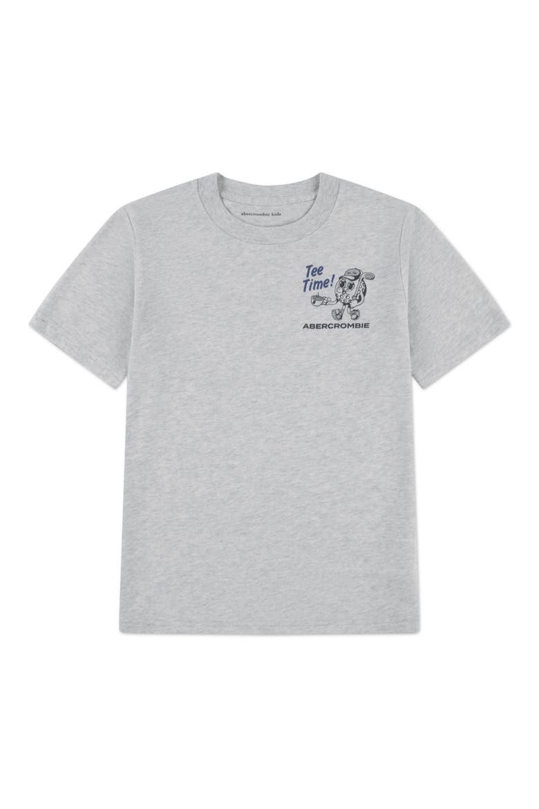 Kids' Tee Time Graphic T-Shirt, Main, color, LIGHT GREY HEATHER