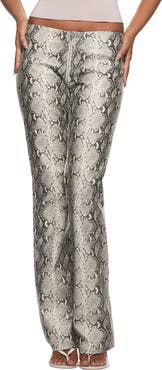 I.AM.GIA Hendrix 2.0 Snakeskin Print Faux Leather Pants