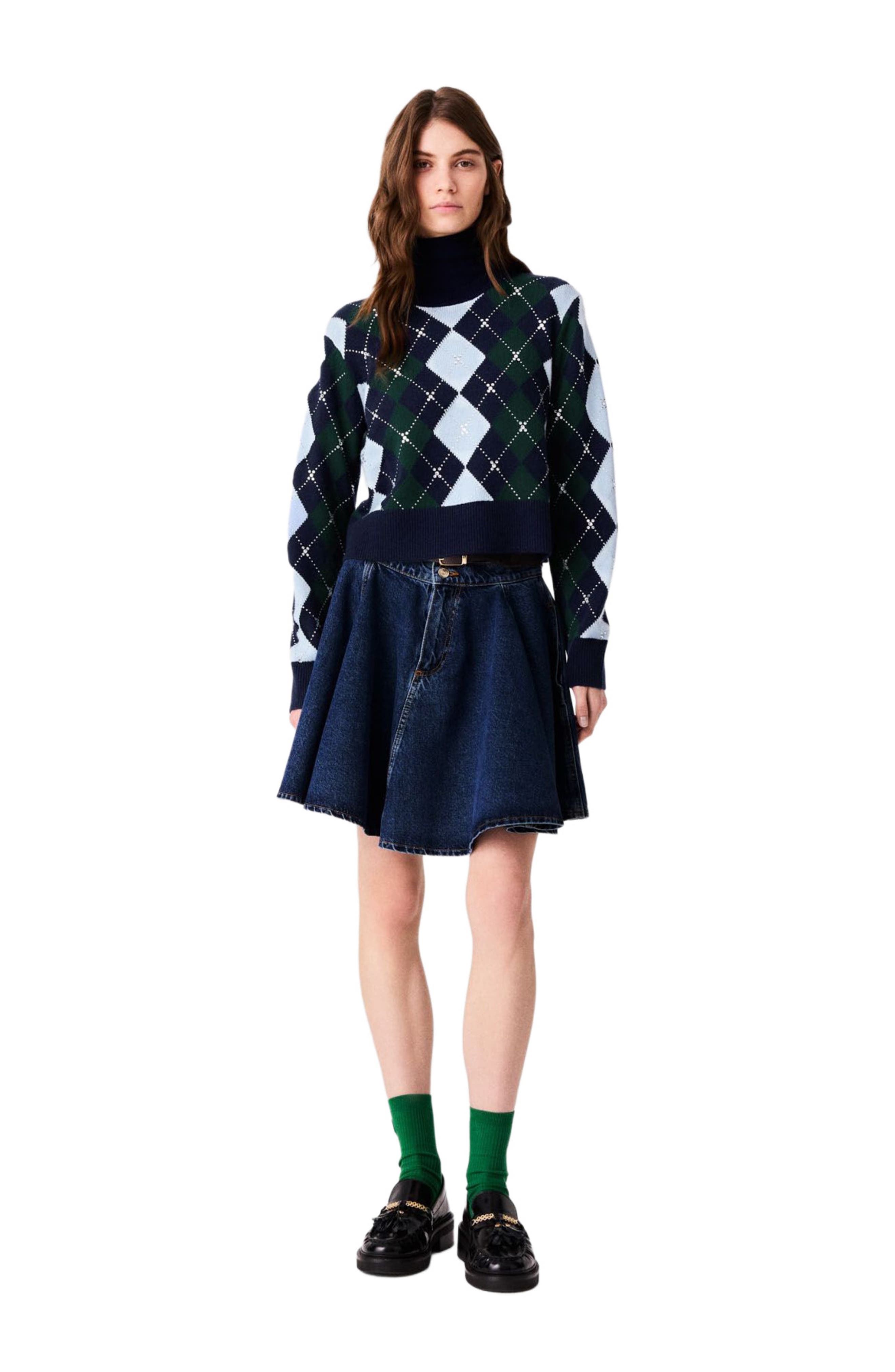 selected Navy/green