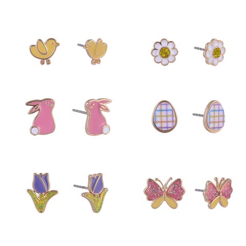 6 pack Easter Theme Stud Earring Set
