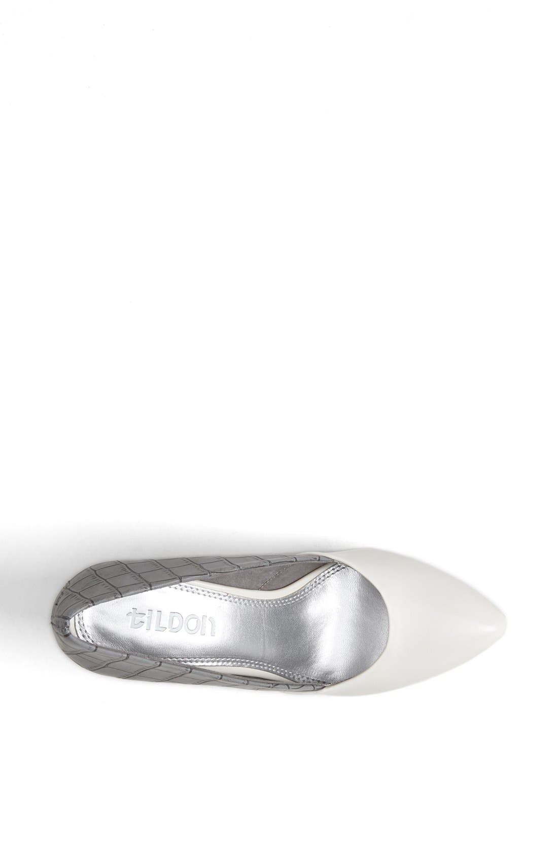 'Deanna' Wedge Pump, Alternate, color, BLACK/ WHITE