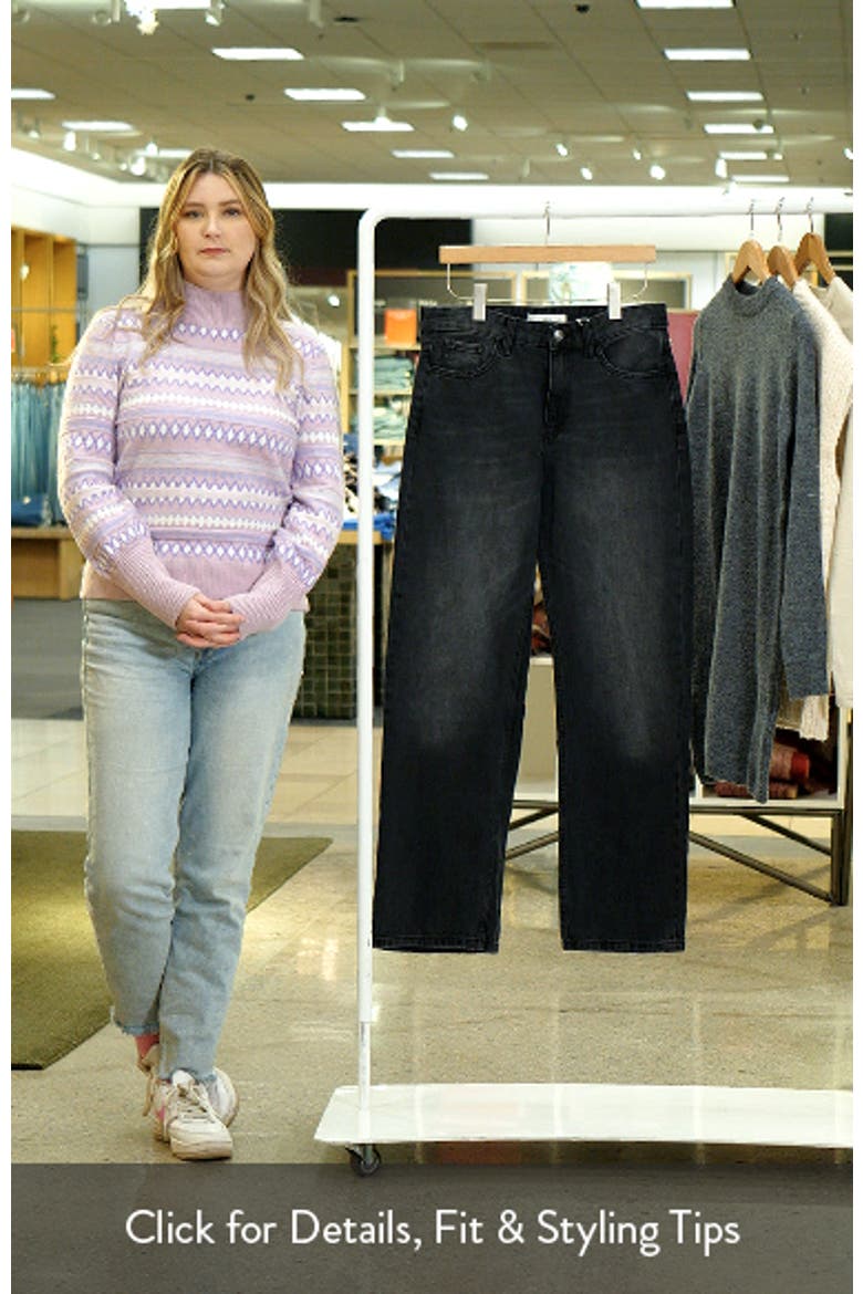 Mid Rise Relaxed Straight Leg Jeans video