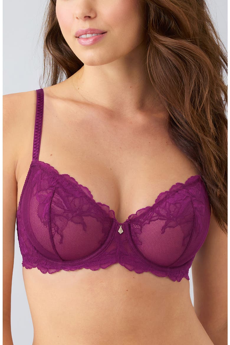 Vivid Attraction Underwire Bra, Main, color, DARK PURPLE
