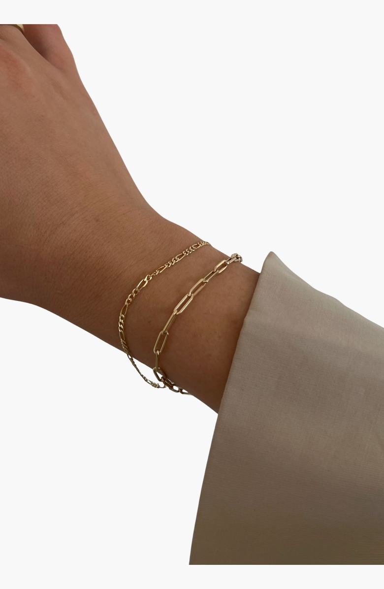 Kinn Paperclip Link Chain Bracelet, Alternate, color, Gold