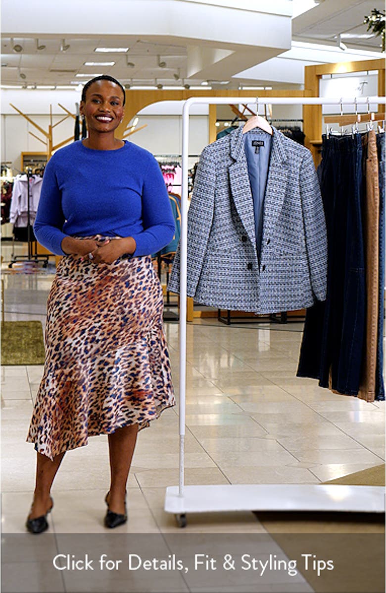 Faux Double Breasted Tweed Jacket, sales video thumbnail