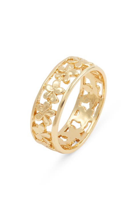 Melia Plumeria Band Ring