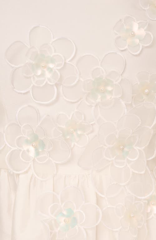 ADRIANNA PAPELL ADRIANNA PAPELL BEADED FLORAL TAFFETA COCKTAIL MINIDRESS