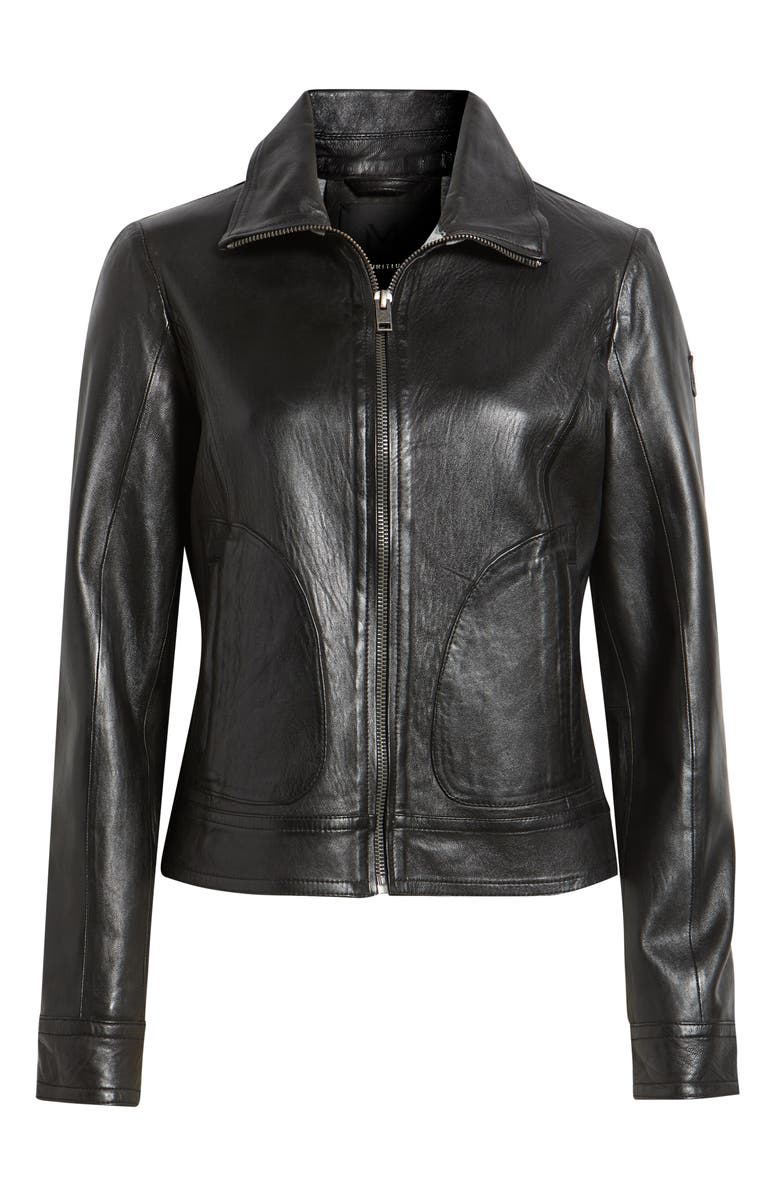 MAURITIUS Lusan Leather Moto Jacket, Alternate, color, Black