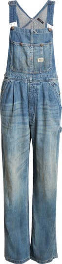 R13　デイモン　デニムオーバーオール　Damon denim overalls R13 Damon Pleated Wide Leg Denim Overalls | Nordstrom
