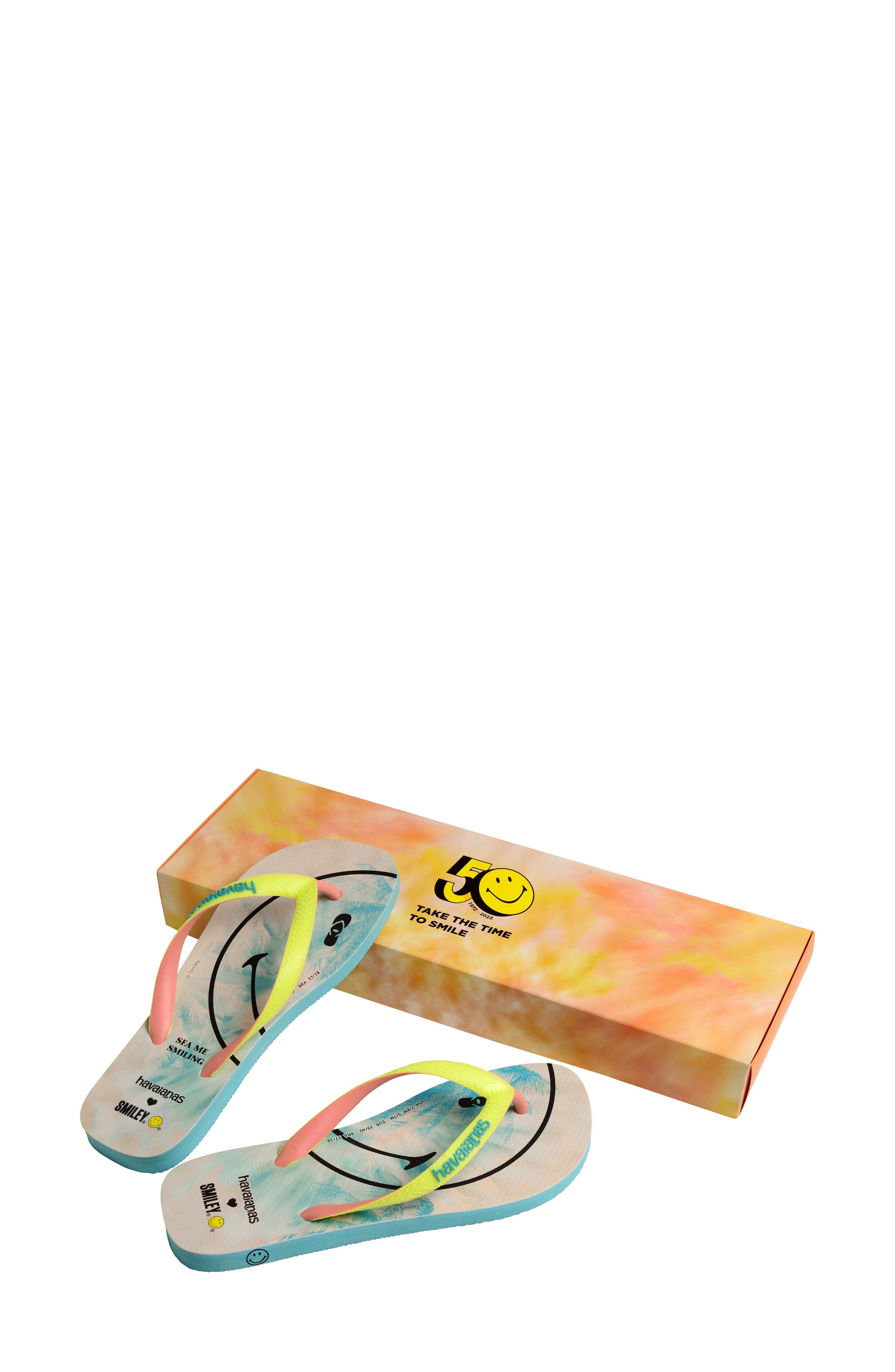 Havaianas Smiley Flip Flop, Alternate, color, 