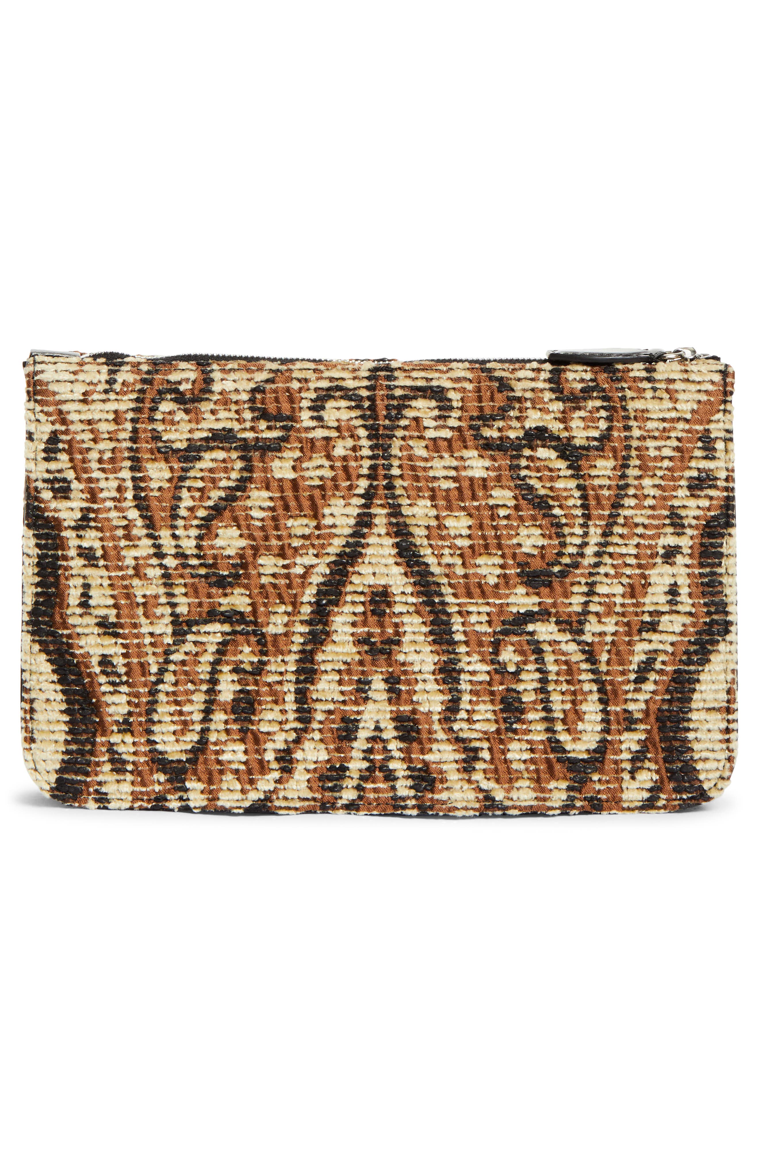 TOTEME Threefold Paisley Clutch, Alternate, color, Rye/ Black