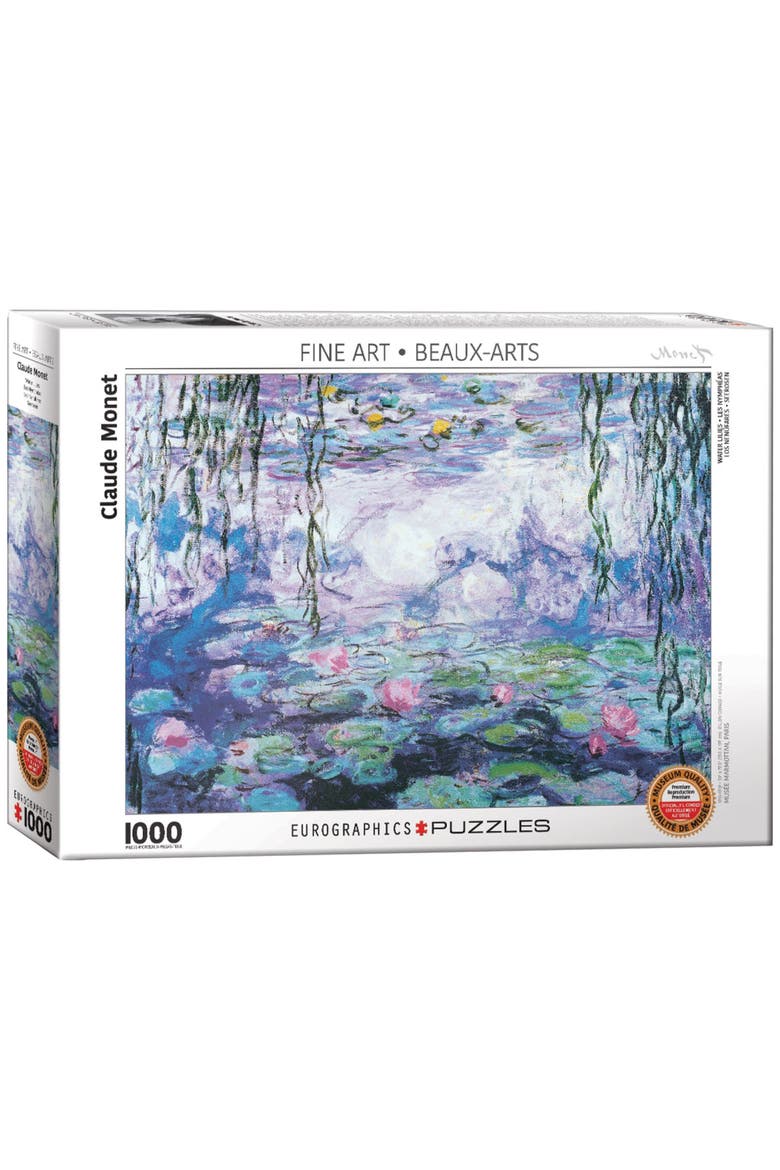 Waterlilies 1000 Piece Puzzle, Main, color, Multicolored