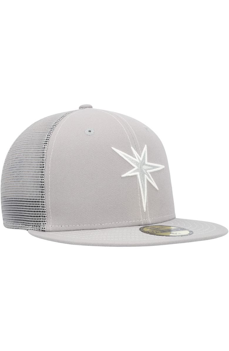 New Era Men's New Era  Gray Tampa Bay Rays 2023 On-Field Batting Practice 59FIFTY Fitted Hat, Alternate, color, 