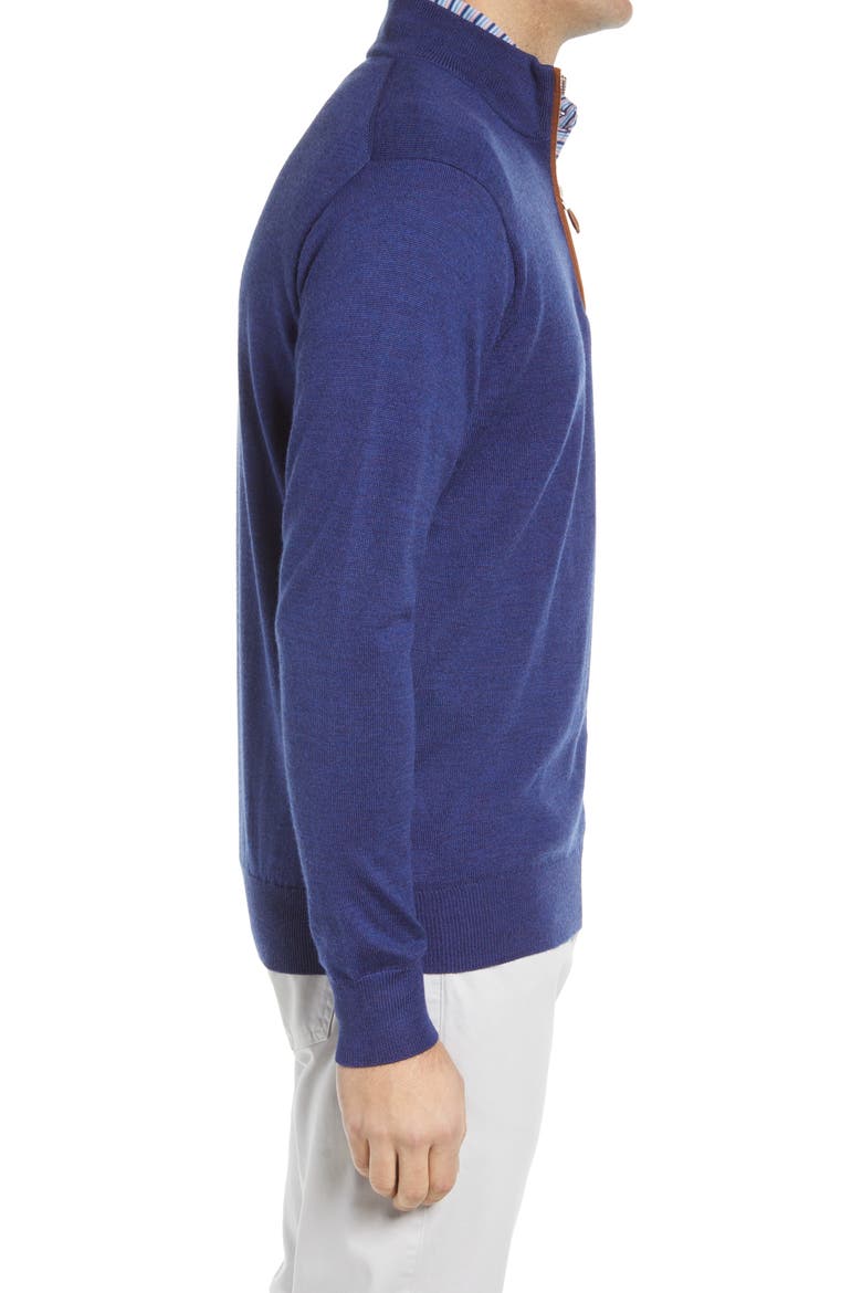 Crown Regular Fit Quarter Zip Pullover, Alternate, color, GLACIER BLUE