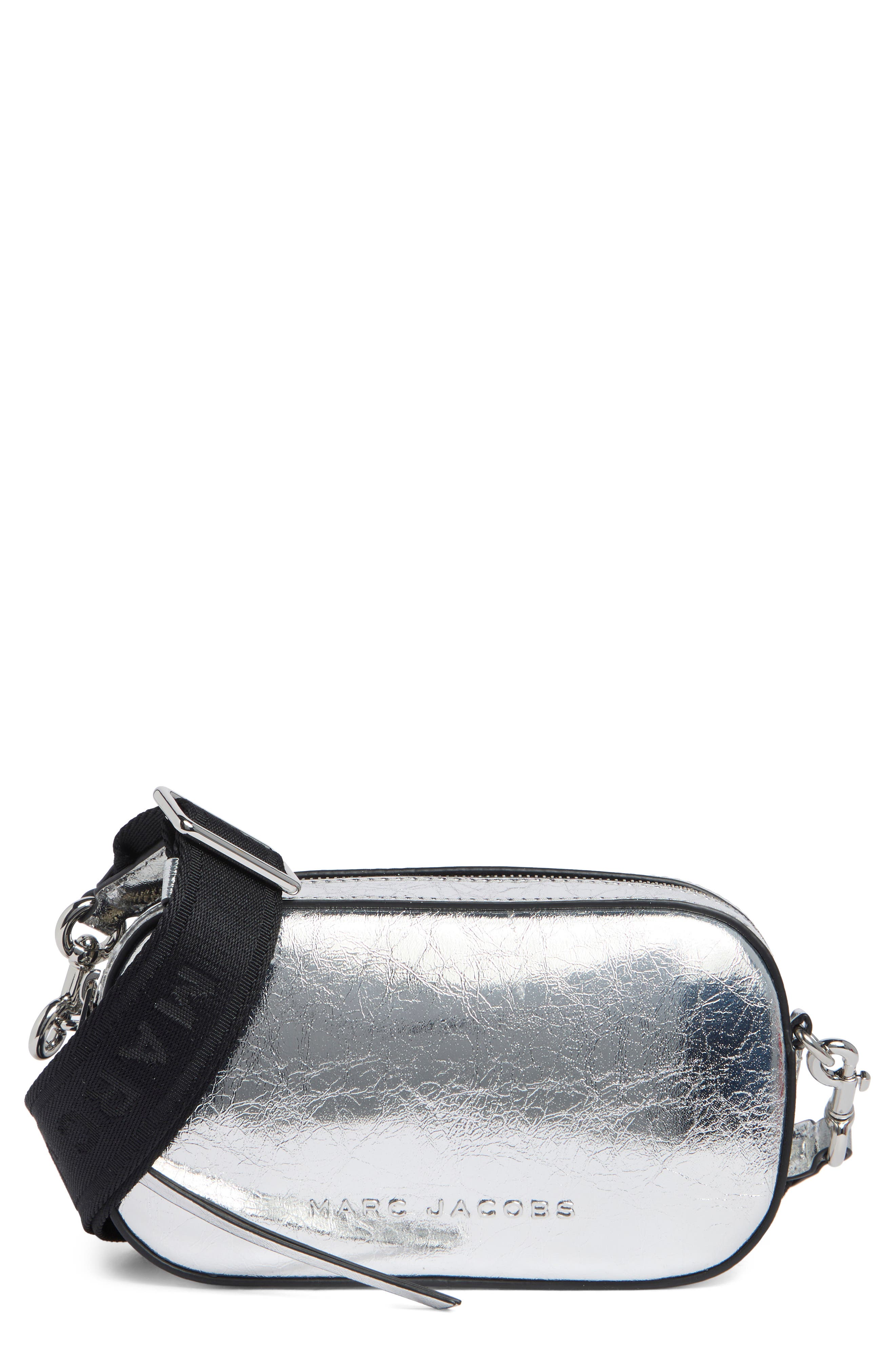 Metallic Camera Crossbody Bag