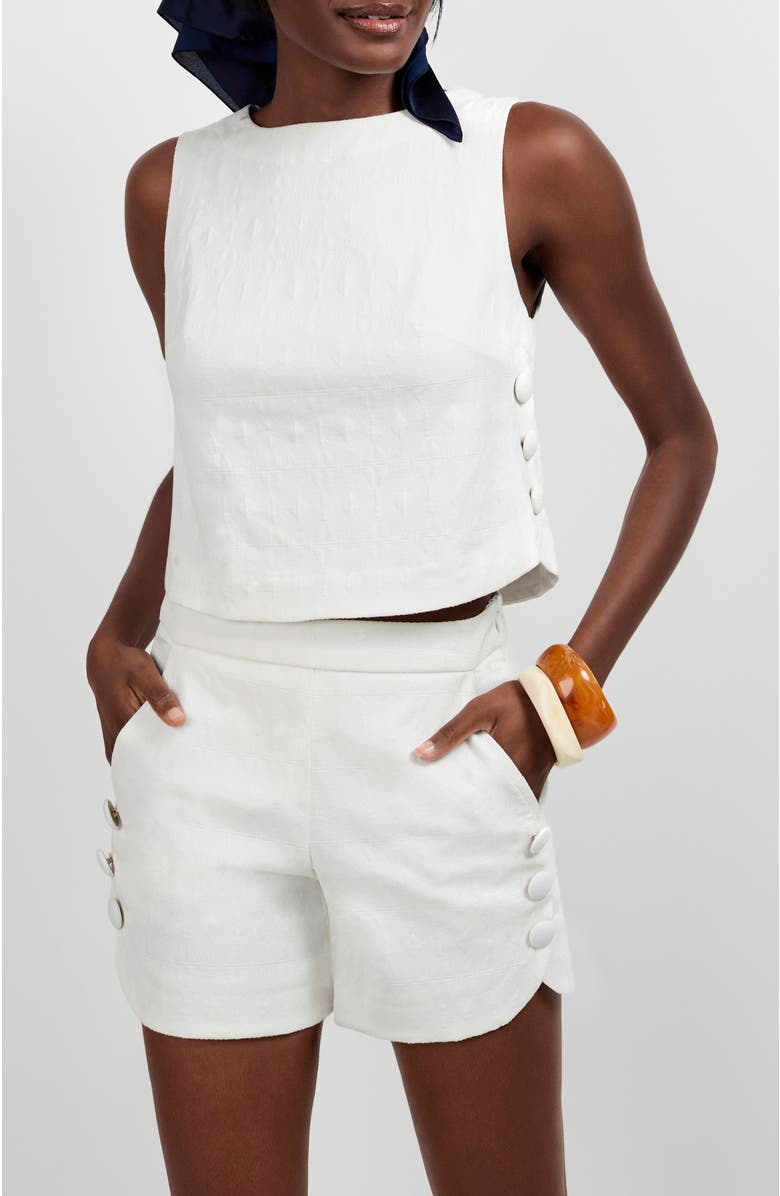 Trina Turk Siara Top, Alternate, color, Whitewash