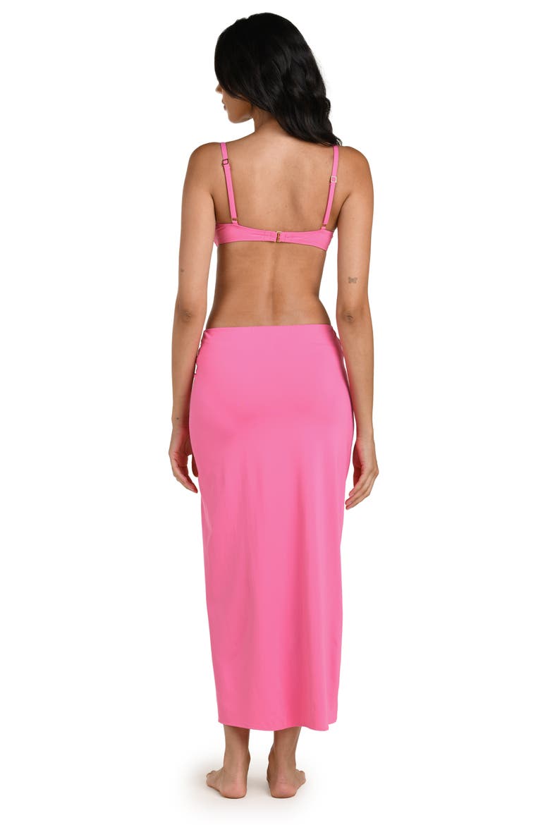 Island Goddess Side Slit Cover-Up Skirt, Alternate, color, ROSE PINK