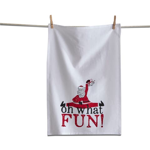 Oh What Fun Stand FS Multicolor Cotton Kitchen Towels