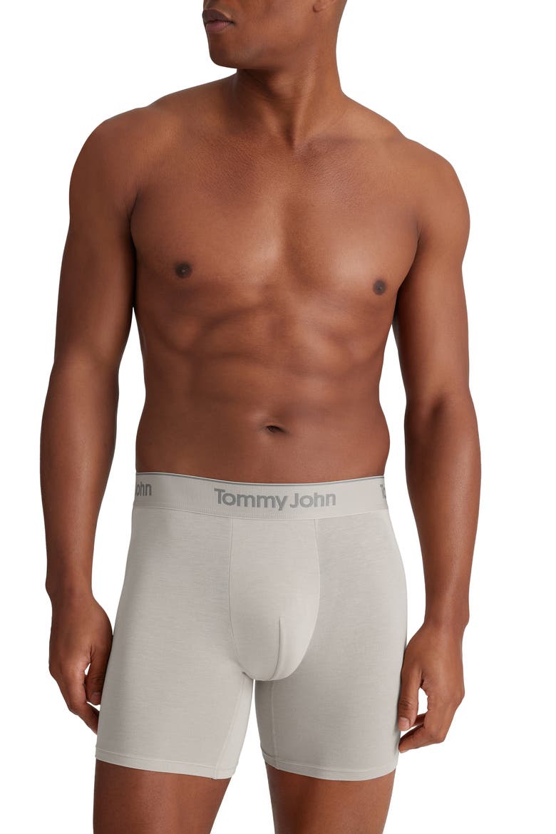 3-Pack Second Skin 6-Inch Stretch Modal Boxer Briefs, Alternate, color, BLKBTY/DV/FLC