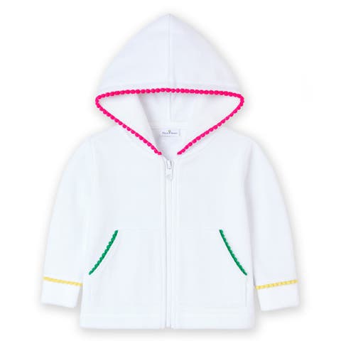 Terry Hoodie With Pom Poms (Toddler, Little Kid, Big Kid)