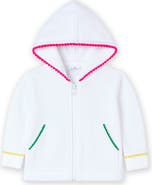 Florence Eiseman Terry Hoodie With Pom Poms
