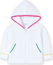 Florence Eiseman Terry Hoodie With Pom Poms