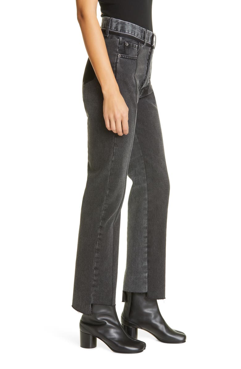 Maison Margiela Straight Leg Step Hem Jeans, Alternate, color,