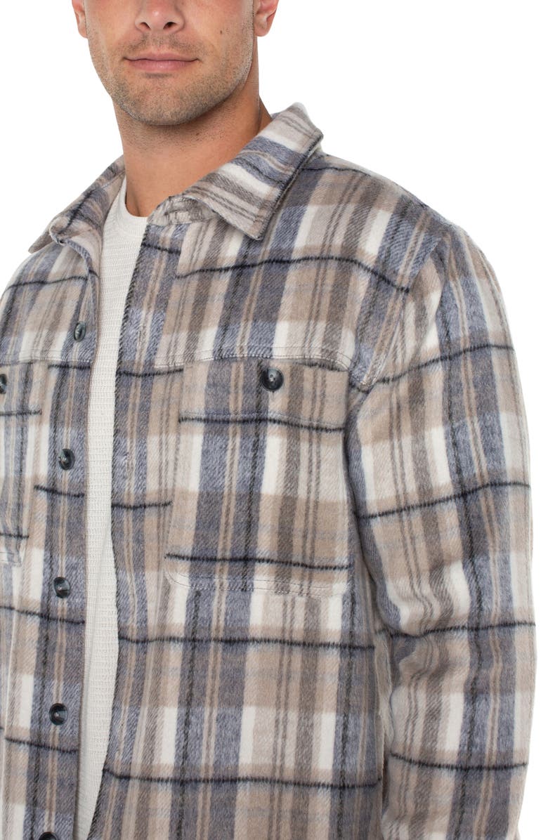 Liverpool Los Angeles Plaid Shirt Jacket, Alternate, color, 