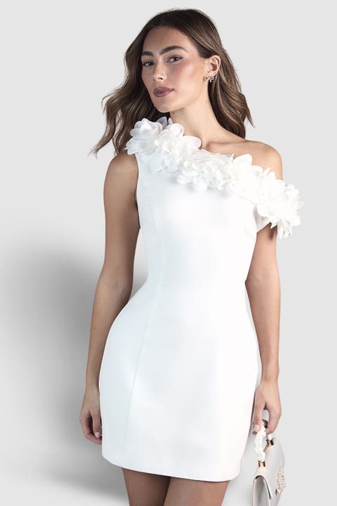 Corsage Off Shoulder Mini Dress