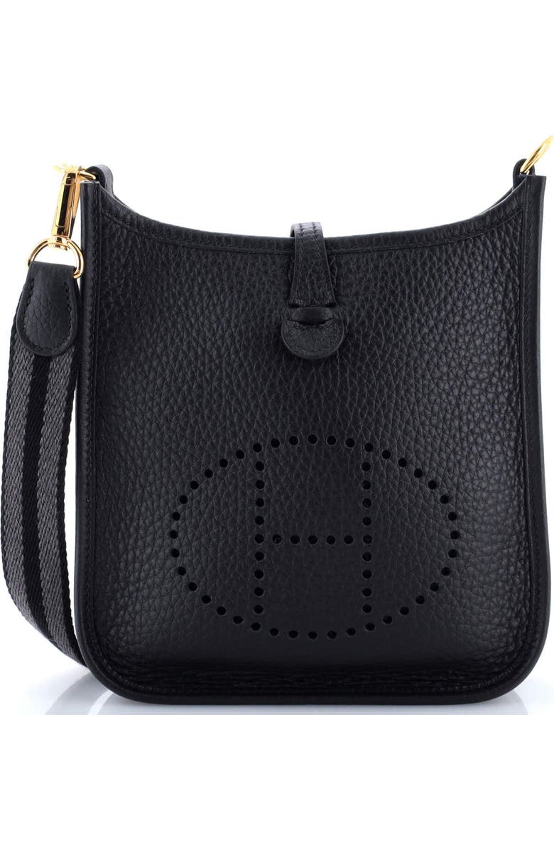 Pre-Owned Hermes Evelyne Bag Gen III Clemence TPM, Main, color, Noir