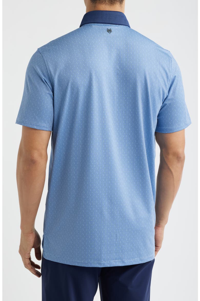 Pathfinder Logo Print Performance Golf Polo, Alternate, color, WOLF BLUE
