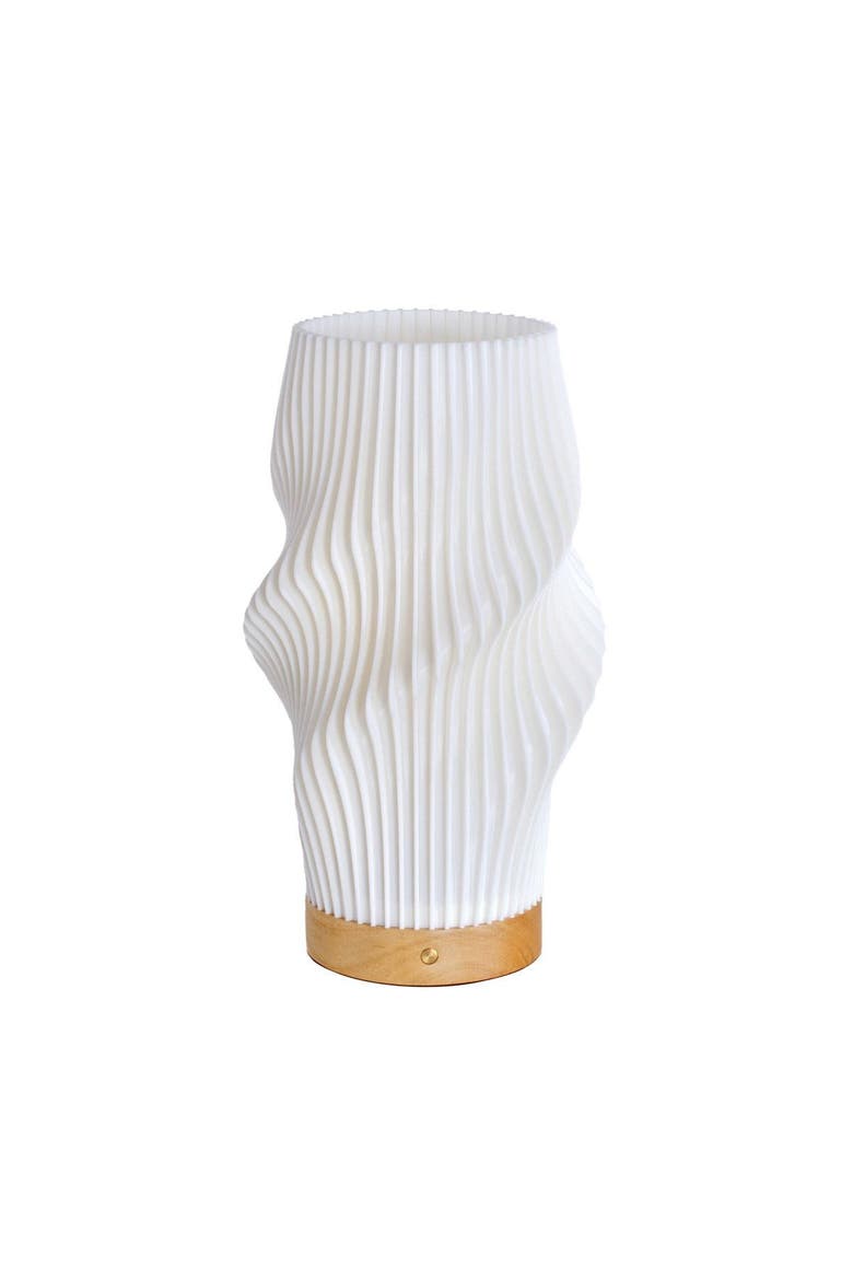 Spiral Swirl Cordless Lamp, Main, color, White