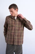 Topman Plaid Cotton Poplin Button-Up Shirt
