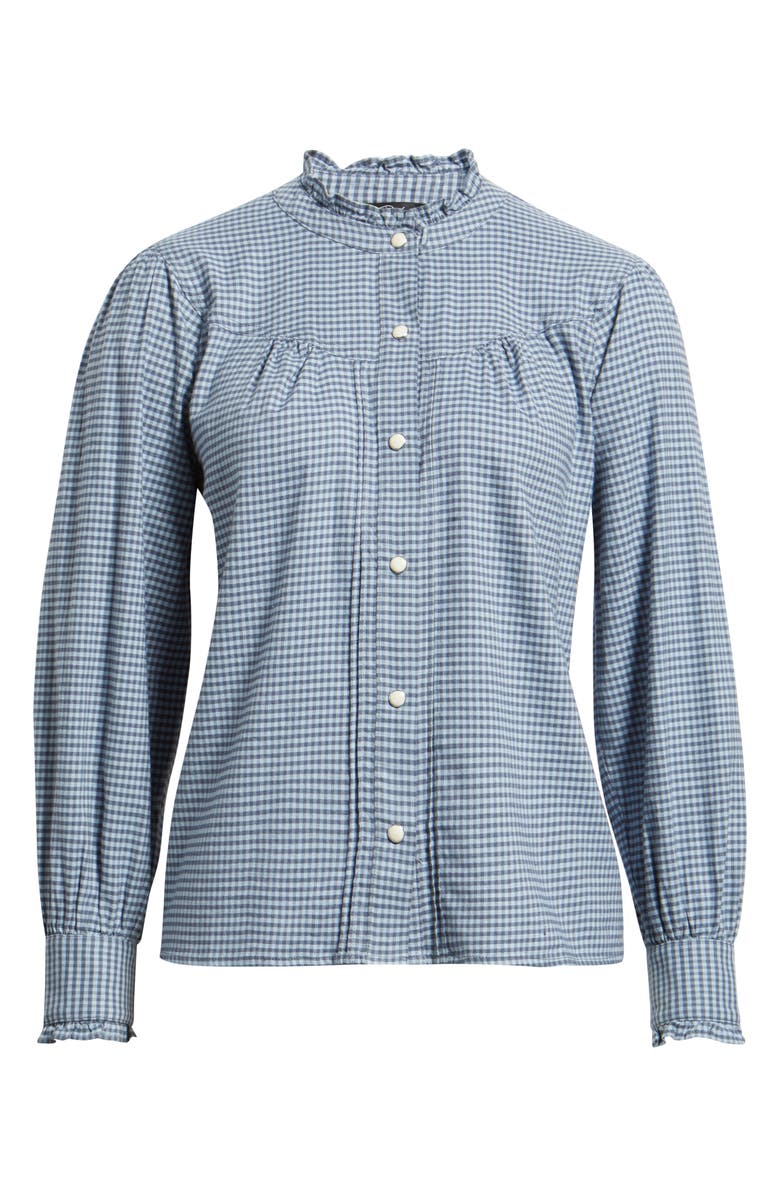 Rails Alanna Plaid Shirt, Alternate, color, Stone Blue Check