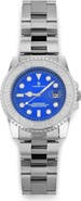 Larson Jewelers AZOR Silver Band Watch