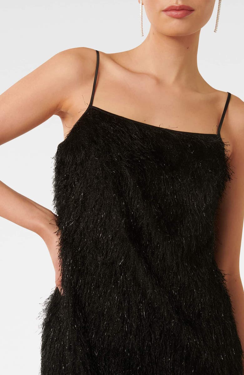 Ever New Textured Fringe Minidress, Alternate, color,